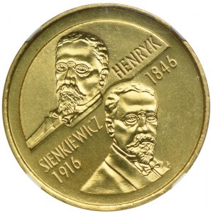 2 złote 1996, Henryk Sienkiewicz, NGC MS67