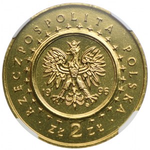 2 złote 1996, Zamek w Lidzbarku Warmińskim, NGC MS67