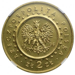 2 złote 1996, Zamek w Lidzbarku Warmińskim, NGC MS67