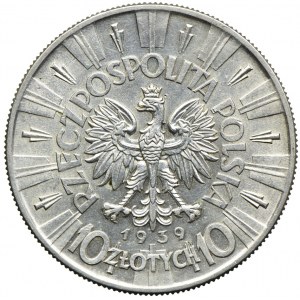 10 złotych 1939, Józef Piłsudski