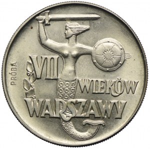 10 złotych 1965, VII wieków Warszawy, PRÓBA