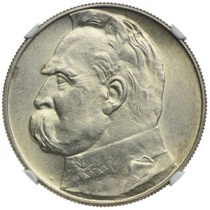 10 złotych 1937, Józef Piłsudski, NGC MS63