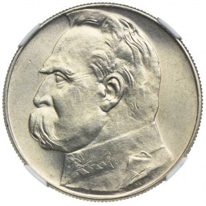 10 złotych 1936, Józef Piłsudski, NGC MS64
