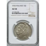 10 złotych 1935 Józef Piłsudski, NGC AU58