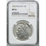 10 złotych 1935 Józef Piłsudski, NGC MS61