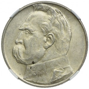 10 złotych 1936, Józef Piłsudski, NGC AU58