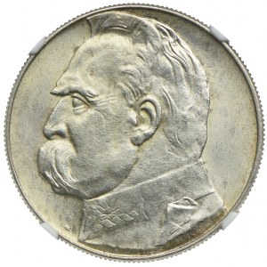 10 złotych 1939, Józef Piłsudski, NGC MS60