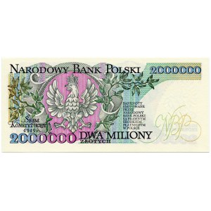 2.000.000 złotych 1992, z błędem