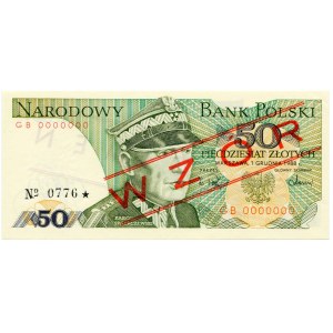50 złotych 1988, WZÓR GB 0000000, No.0776