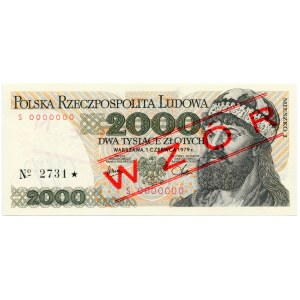 2000 złotych 1979, WZÓR S 0000000, No.2731