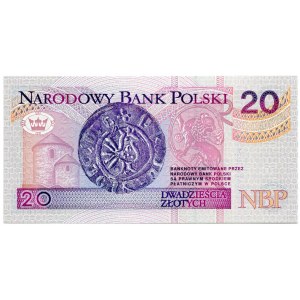 20 złotych 1994, seria AA 0009422