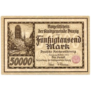 50.000 marek 1923, Gdańsk