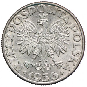 2 złote 1936, Żaglowiec