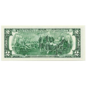 USA, 2 dolary 1995 ATLANTA, seria zastępcza, AUTOGRAF SKARBNIKA