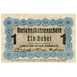 1 rubel 1916 Poznań, dłuższa wersja nabywa i puszcza