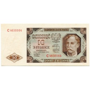 10 złotych 1948 seria C