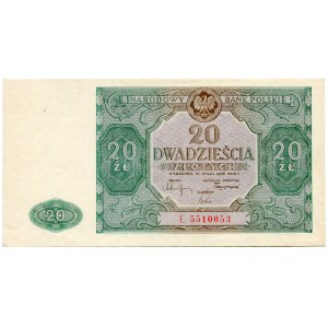 20 złotych 1946 seria E