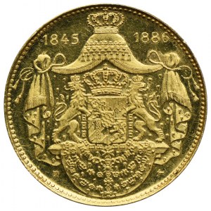 Niemcy, Bawaria, Ludwik II Bawarski, medal, złoto