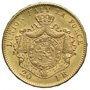 Belgia, Leopold II, 20 franków 1874, Paryż