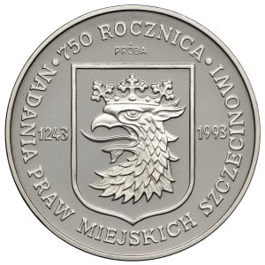 200.000 złotych 1993, 750 Rocznica Nadania Praw Miejskich Szczecinowi, PRÓBA, NIKIEL