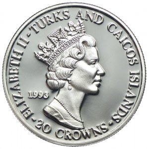 Turks & Caicos, 20 koron 1993