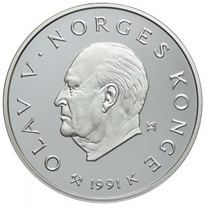 Norwegia, 100 koron 1991