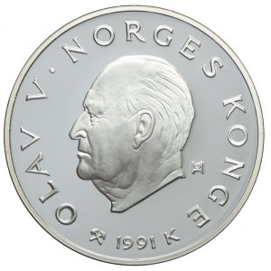 Norwegia, 100 koron 1991