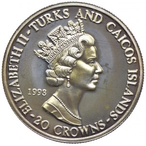 Turks & Caicos, 20 koron 1993