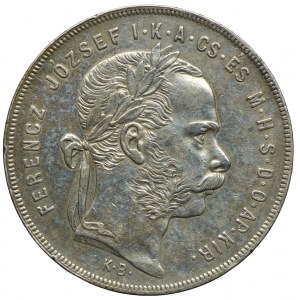 Węgry, Franciszek Józef, 1 forint 1879 KB, Kremnica