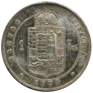 Węgry, Franciszek Józef, 1 forint 1879 KB, Kremnica