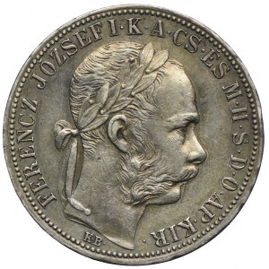 Węgry, Franciszek Józef, 1 forint 1888 KB, Kremnica