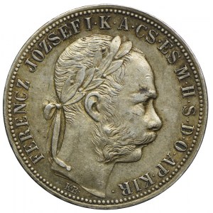 Węgry, Franciszek Józef, 1 forint 1889 KB, Kremnica