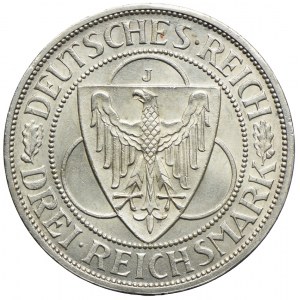 Niemcy, 3 marki 1930 J, Hamburg