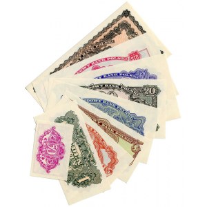 Emisja pamiątkowa banknotów emisji 1944 roku, odbitka z oryginalnych klisz w roku 1974.