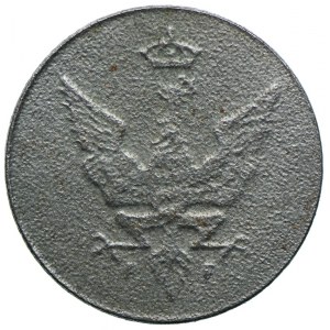 Królestwo Polskie, 1 fenig 1918 (kształt daty dla rocznika 1917)