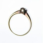 Złoty pierścionek z brylantem 0,58ct, Au585, ekspertyza