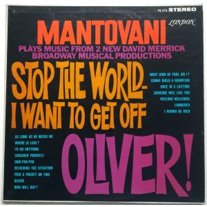 Mantovani And His Orchestra ‎Stop The World - I Want To Get Off, Oliver! / musical Broadway