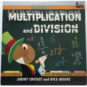 Jiminy Cricket & Rica Moore ‎– Walt Disney's Multiplication And Division / Jiminy Świerszcz i Rica Moore - Mnożenie i dzielenie - Walt Disney