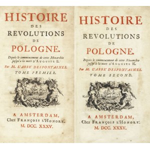 DESFONTAINES Pierre (1685-1745): Histoire des revolutions de Pologne