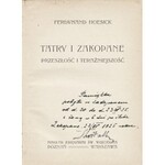 HOESICK Ferdynand (1867-1941): Tatry i Zakopane. Przeszłość i teraźniejszość