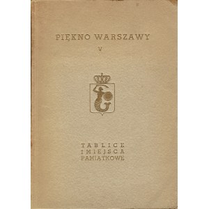 PRZYPKOWSKI Tadeusz (1895-1977): Piękno Warszawy. V
