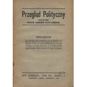 PRZEGLĄD Polityczny. Czasopismo poświęcone zagadnieniom polityki zagranicznej