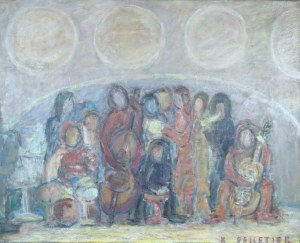 Krystyna Pelletier (1914-2007), Muzykanci, 1995