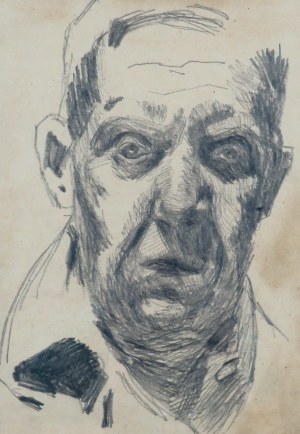 Stanisław Kamocki (1875-1944), Autoportret w ujęciu en face
