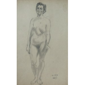 Kasper Pochwalski (1899-1971), Akt stojącej kobiety, 1953