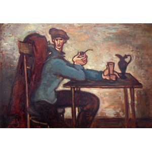 Stanisław Eleszkiewicz (1900 Czutowo k. Połtawy - 1963 Paryż), Mężczyzna z fajką