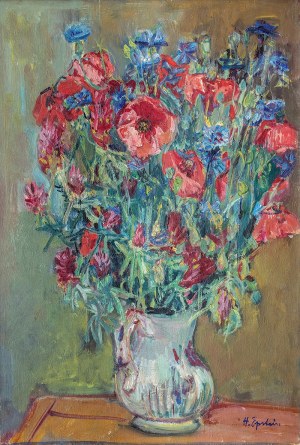 Henryk Epstein (1891 Łódź - 1944 Auschwitz), Kwiaty w wazonie