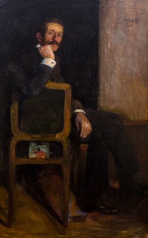 Stanisław Żarnecki (1877 Kraków - 1956 tamże), Portret mężczyzny, 1906 r.