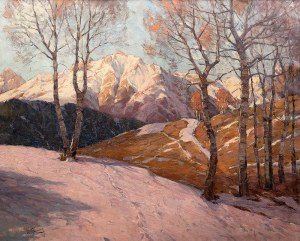 Robert F. Curry (1872 Boston - 1955 Riederau/Ammersee), Pejzaż zimowy