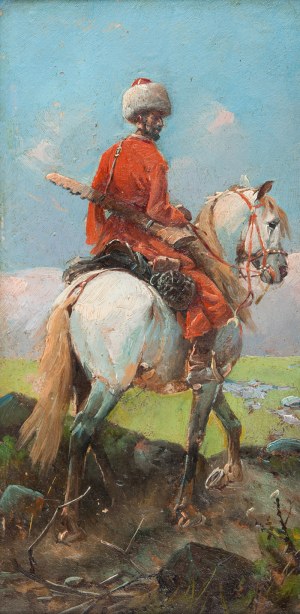 MN - w typie Franza Roubaud (XIX / XX w.), Kozak na koniu